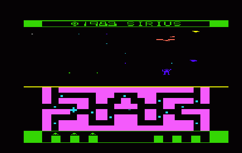Spider title screen for Vic-20